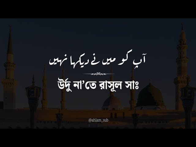 Nabi Apko Maine Dekha Nehi Hai | Naat By Akhyar Ahmad | Ahlam