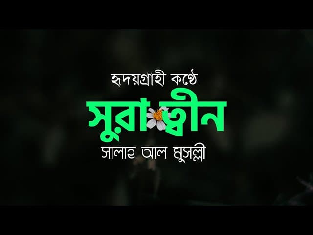 Surah At-Tin (the Fig) সূরা ত্বীন ┇ Salah al musall ┇ HTR