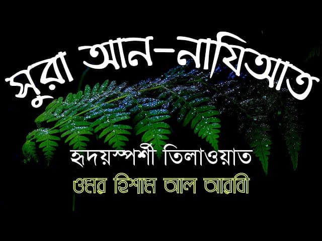 হৃদয়স্পর্শী ‍তিলাওয়াত | সুরা আন-নাযিআত | surah an-naziat | omar hisham al arabi ┇ bangla subtitle